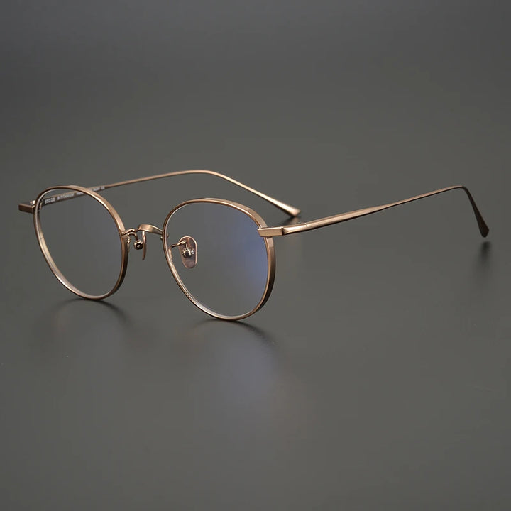 Black Mask Women's Full Rim Oval Round Titanium Eyeglasses 34835