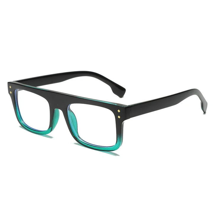 Xbora Unisex Full Rim Square Brow Line Acetate Eyeglasses 23003