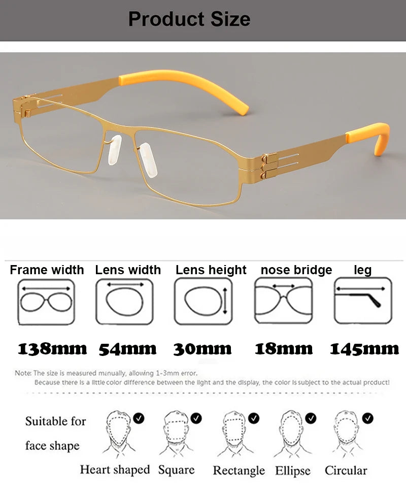 Aimee Women's Full Rim Irregular Square Steel Eyeglasses 84001