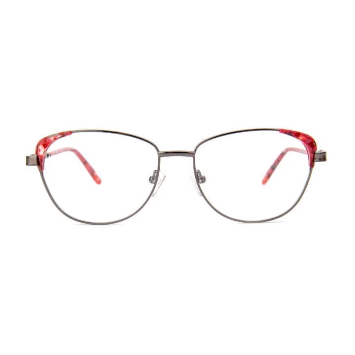 Vicky Women's Full Rim Cat Eye Stainless Steel Acetate Reading Glasses 7359 Reading Glasses Vicky