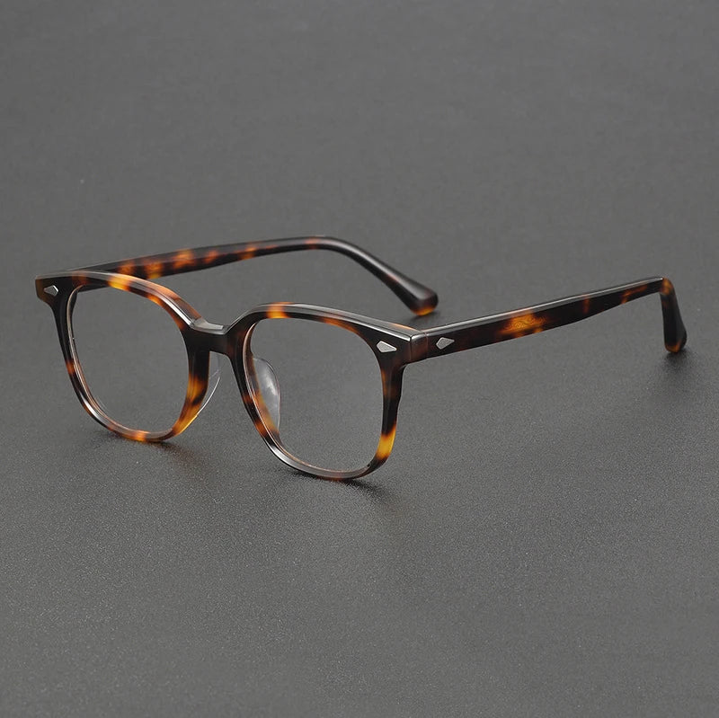 Black Mask Unisex Full Rim Square Acetate Eyeglasses 8099 Full Rim Black Mask Tortoise