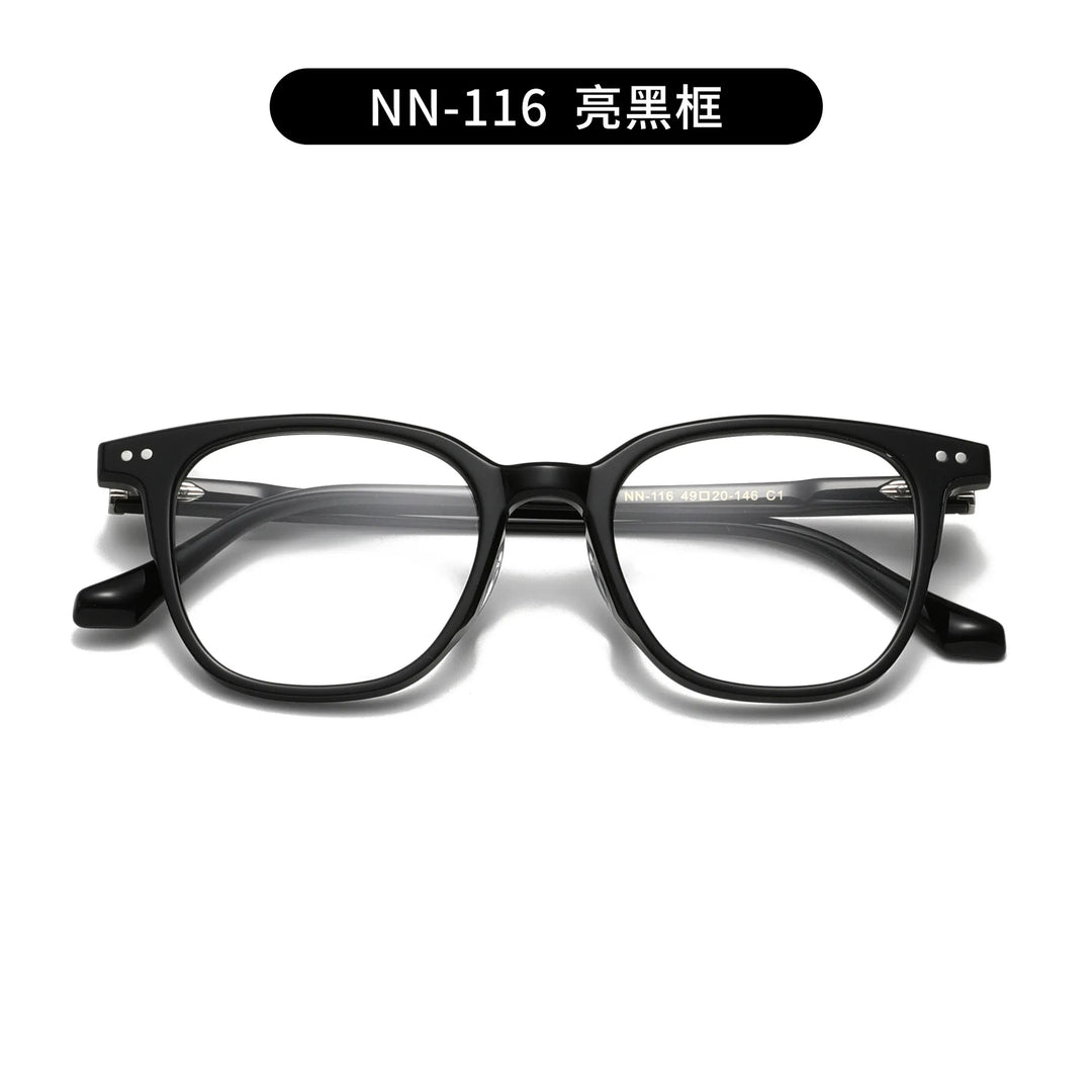 Nobler Unisex Full Rim Square Acetate Eyeglassses 84116 Full Rim Nobler C1