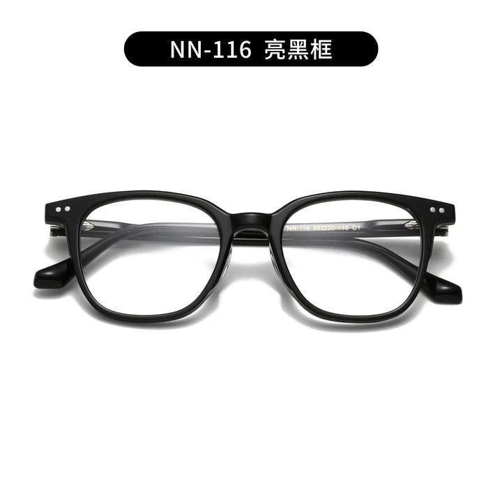 Nobler Unisex Full Rim Square Acetate Eyeglassses 84116 Full Rim Nobler C1