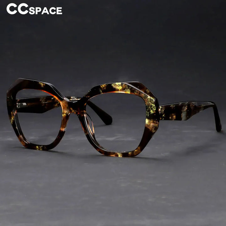 CCspace Women's Full Rim Oversized Square Acetate Hyperopic Reading Glasses R56958 Reading Glasses CCspace
