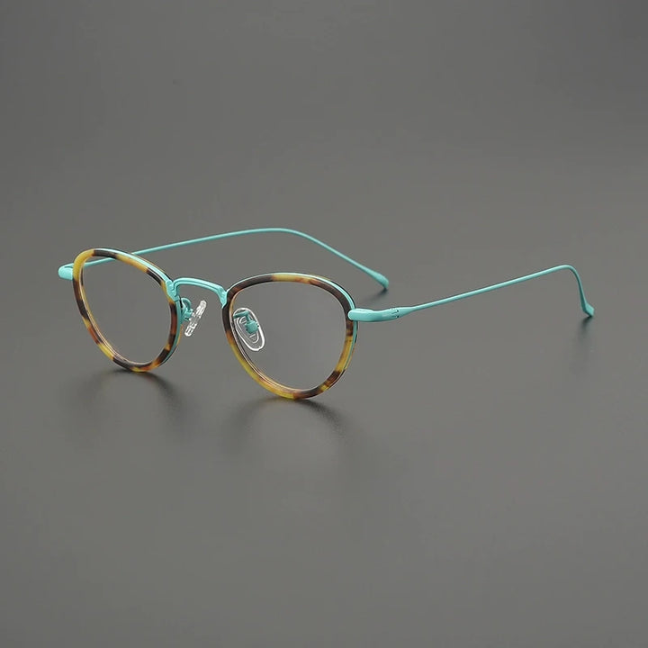 Gatenac Women's Full Rim Oval Cat Eye Titanium Acetate Eyeglasses G85896