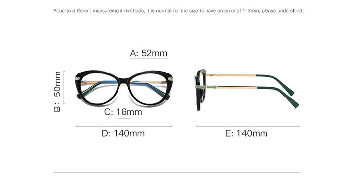 Vicky Women's Full Rim Square Acetate Stainless Steel Reading Glasses 2088 Reading Glasses Vicky