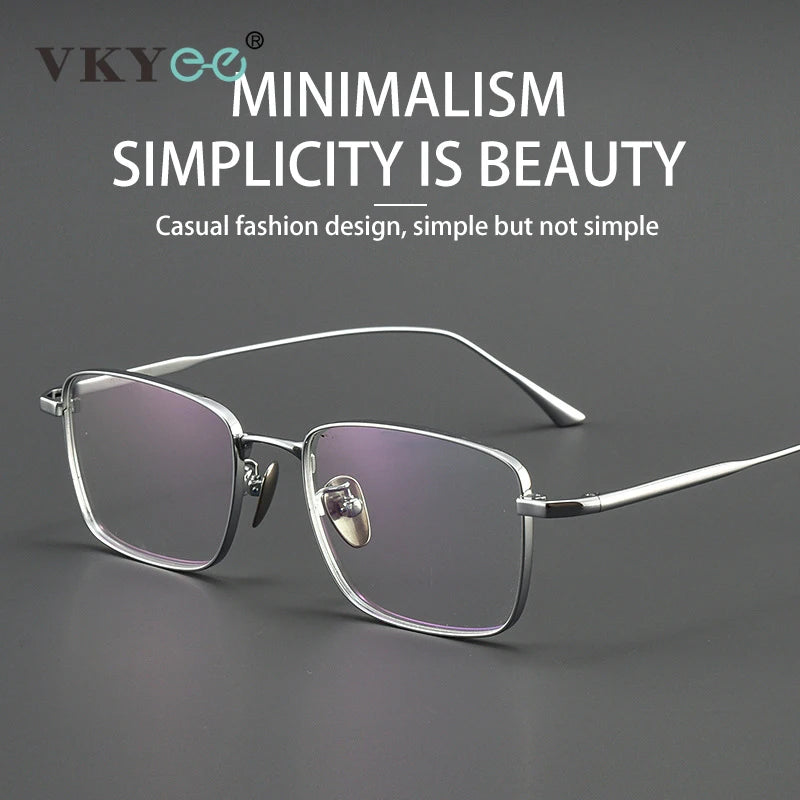 Vicky Women's Semi Rim Square Titanium Reading Glasses 441908 Reading Glasses Vicky