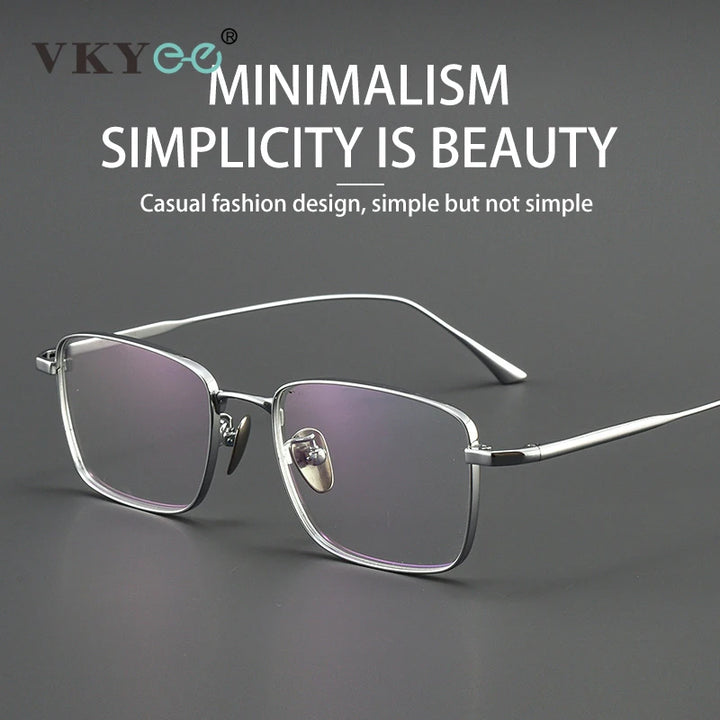 Vicky Women's Semi Rim Square Titanium Reading Glasses 441908 Reading Glasses Vicky