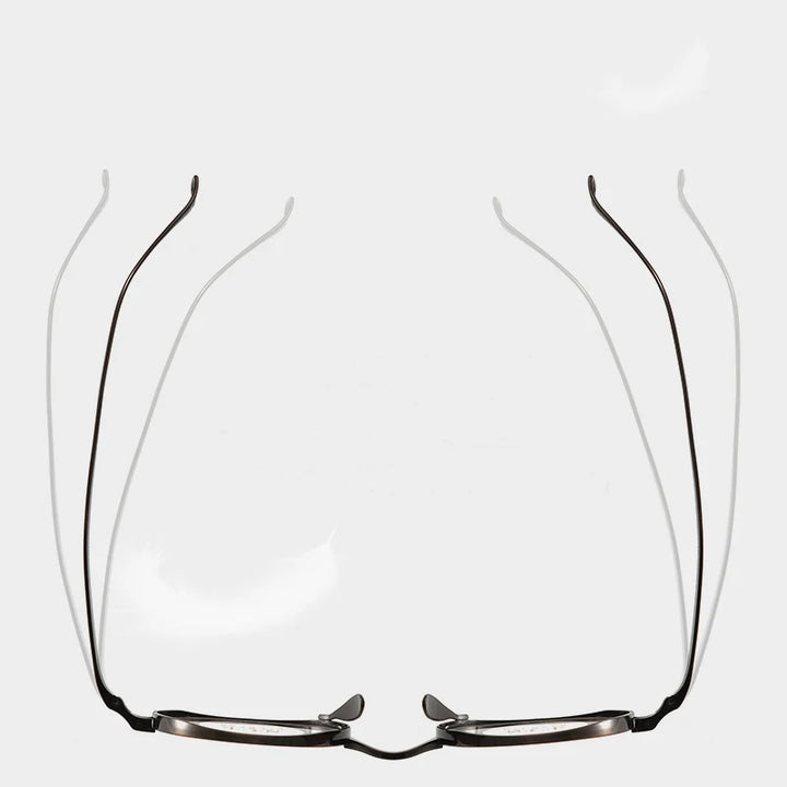 Bclear Unisex Full Rim Round Titanium Eyeglasses 1021 Full Rim Bclear