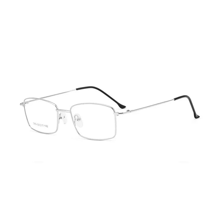 Kocolior Unisex Full Rim Square Alloy Hyperopic Reading Glasses 0319 Reading Glasses Kocolior Silver China 0