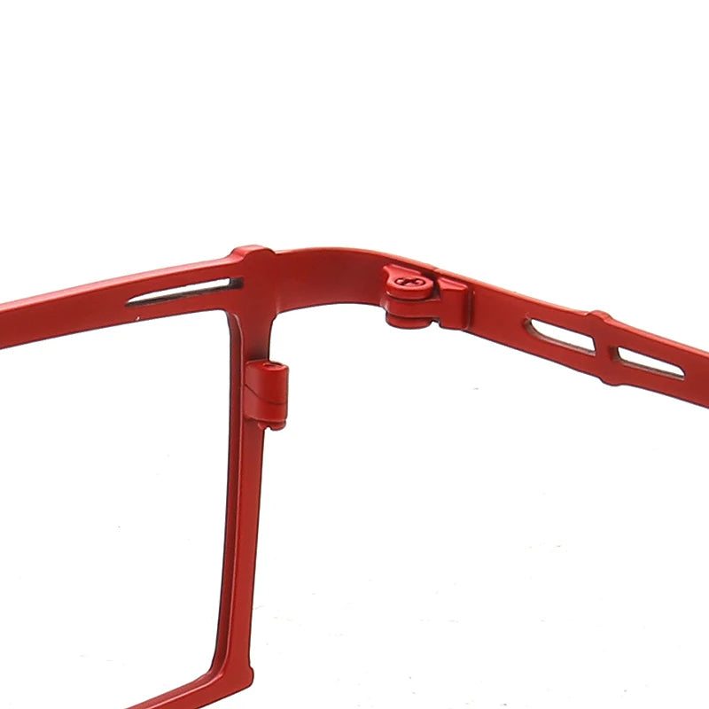 Muzz Unisex Full Rim Small Square Brow Line Titanium Eyeglasses T7760 Full Rim Muzz