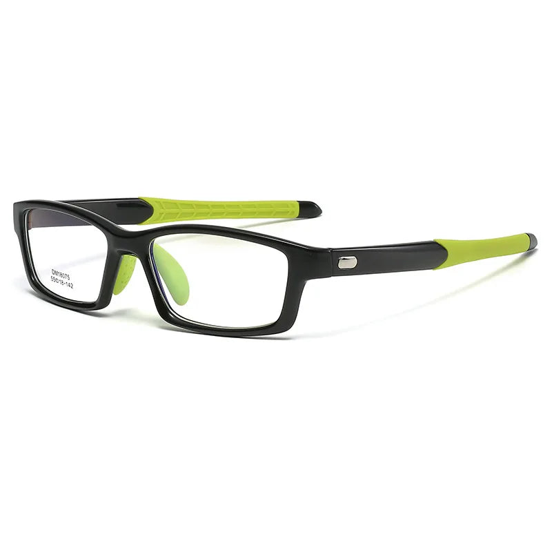 Gmei Men's Full Rim Rectangle Tr 90 Titanium Sport Eyeglasses Full Rim Gmei Optical C4