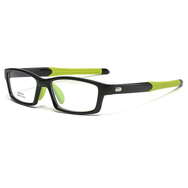 Gmei Men's Full Rim Rectangle Tr 90 Titanium Sport Eyeglasses Full Rim Gmei Optical C4