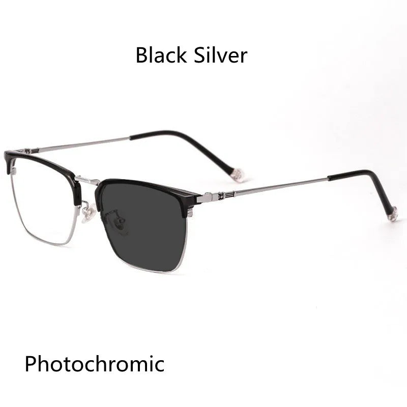 Kocolior Unisex Full Rim Square Titanium Alloy Hyperopic Reading Glasses 8628 Reading Glasses Kocolior