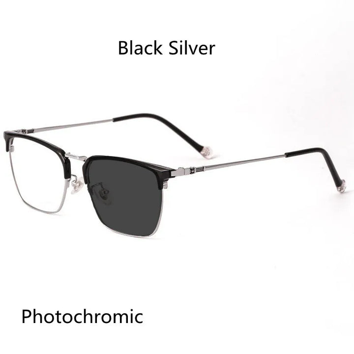 Kocolior Unisex Full Rim Square Titanium Alloy Hyperopic Reading Glasses 8628 Reading Glasses Kocolior