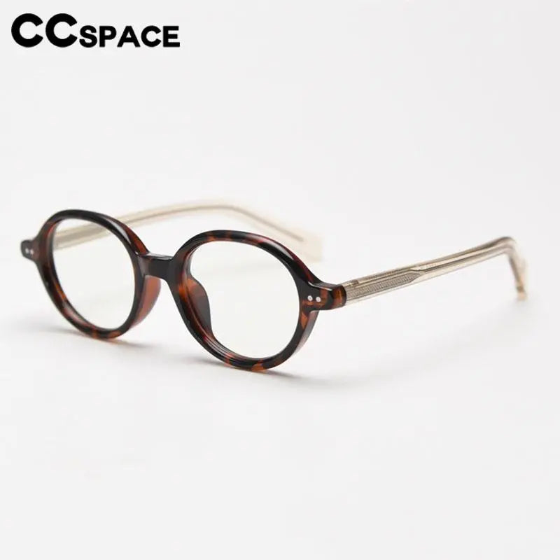 CCSpace Women's Full Rim Oval Tr 90 Titanium Eyeglasses 56970 Full Rim CCspace   