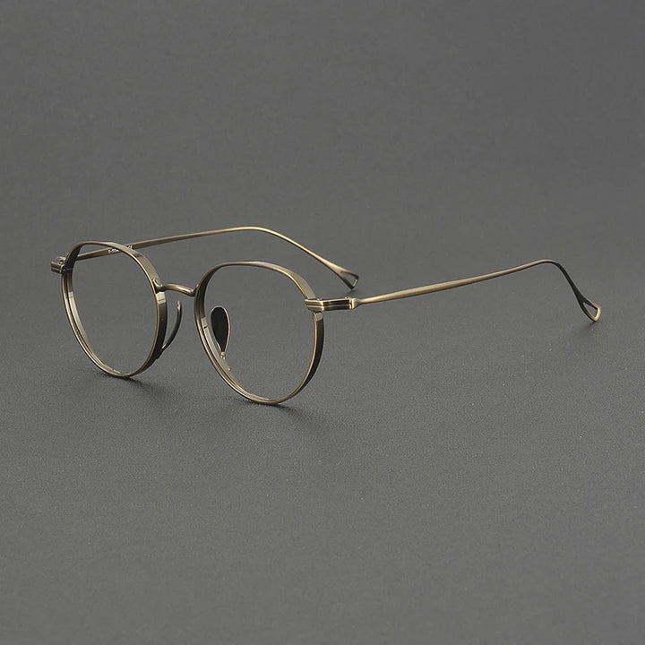 Muzz Women's Full Rim Oval Round Titanium Eyeglasses 573005