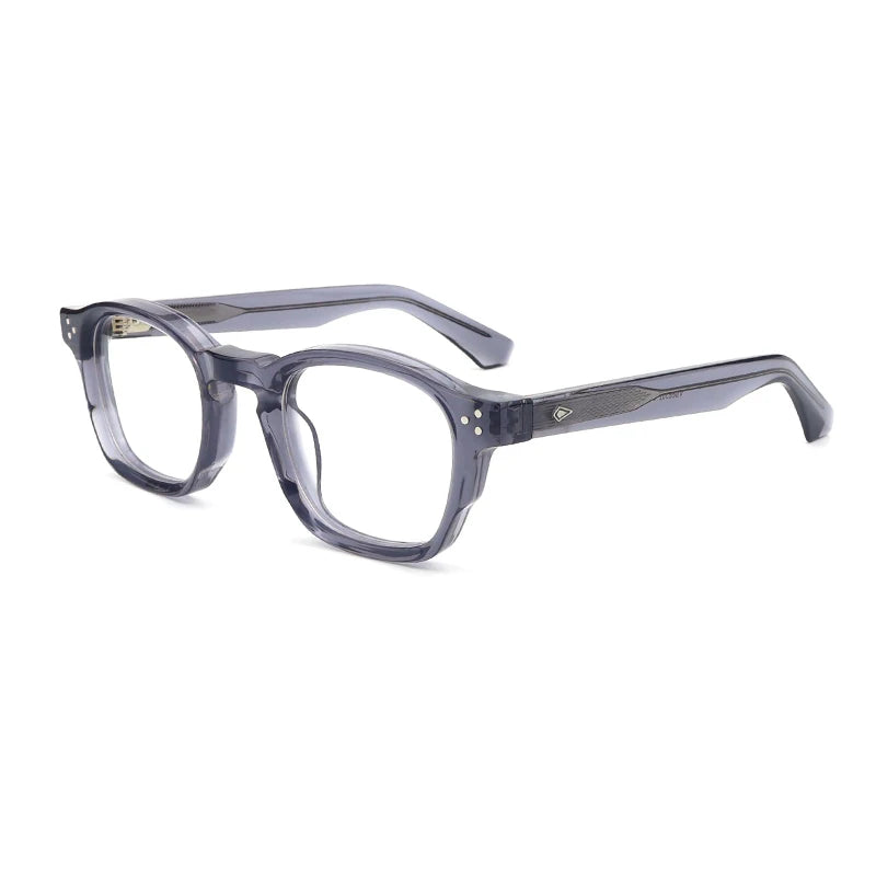 Gatenac Unisex Full Rim Brow Line Square Acetate Eyeglasses G66302
