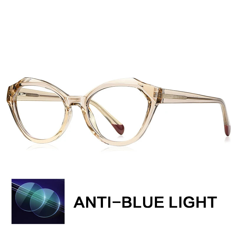 Gatenac Womens Full Rim Oval Tr 90 Titanium Reading Glasses G2141