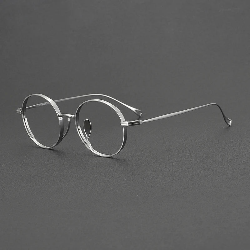 Muzz Unisex Full Rim Round Titanium Eyeglasses 73003