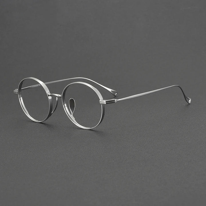 Muzz Unisex Full Rim Round Titanium Eyeglasses 73003