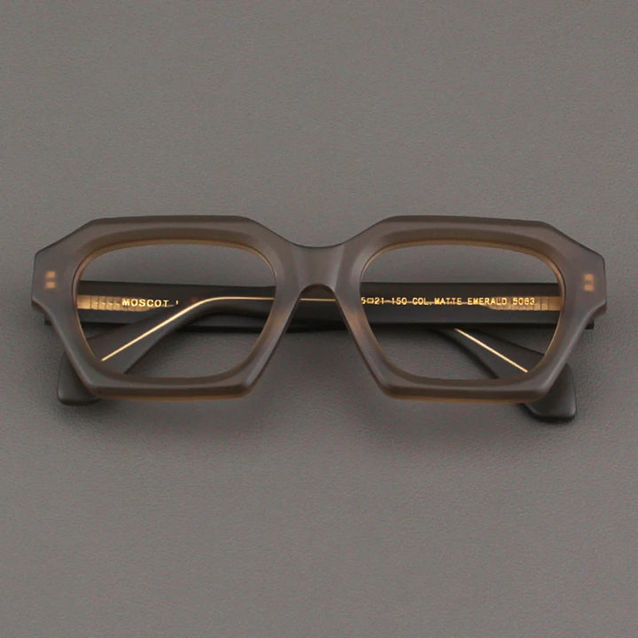 Nobler Unisex Full Rim Big Square Thick Acetate Eyeglasses 55063