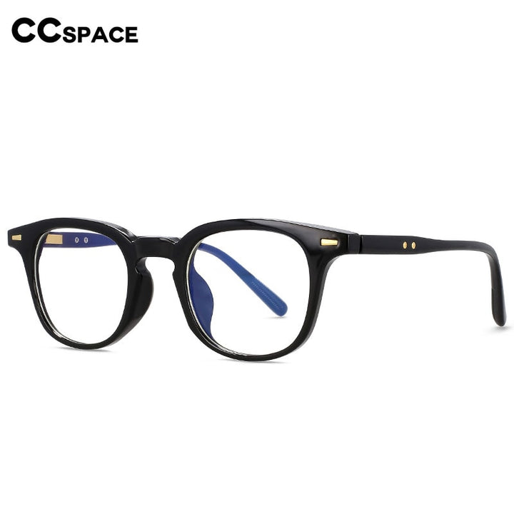 CCspace Unisex Full Rim Square PC Plastic Eyeglasses 56529 Full Rim CCspace