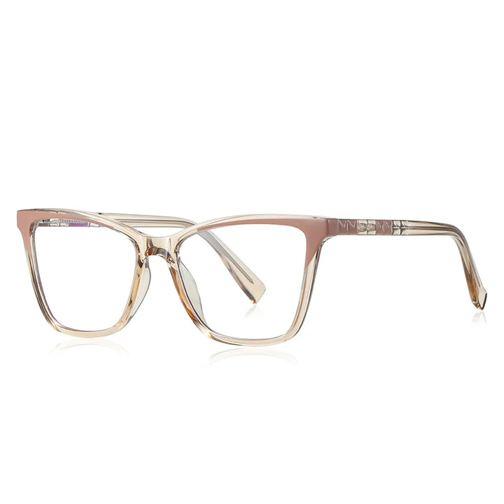 Vicky Unisex Full Rim Square Tr 90 Stainless Steel Reading Glasses 2116 Reading Glasses Vicky