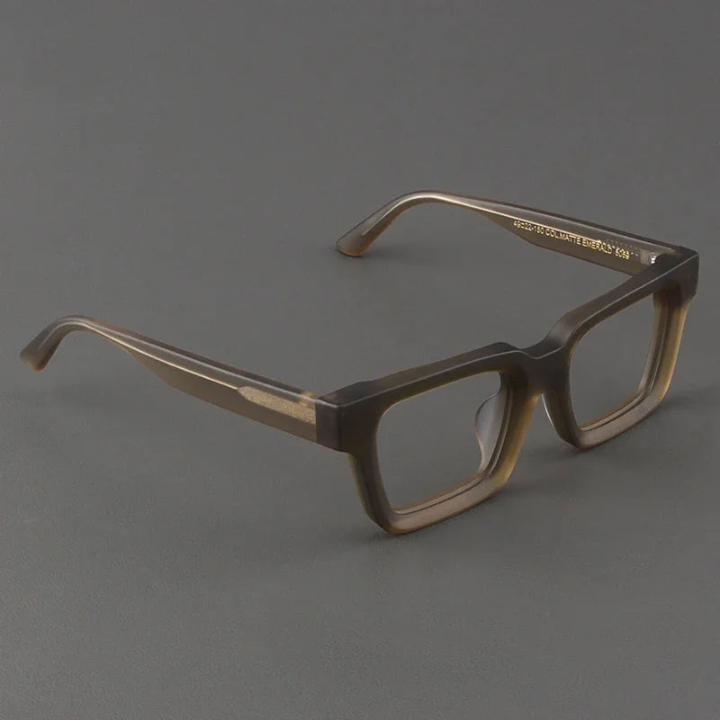 Hewei Unisex Full Rim Square Brow Line Thick Acetate Eyeglasses 34111