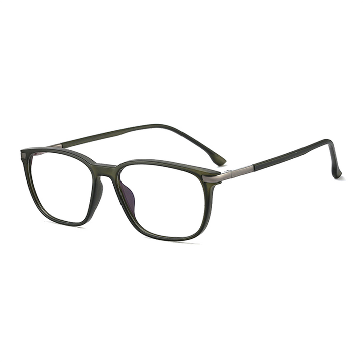 Ralferty Men's Full Rim Square Tr 90 Acetate Eyeglasses F95363 Full Rim Ralferty China C6 Green