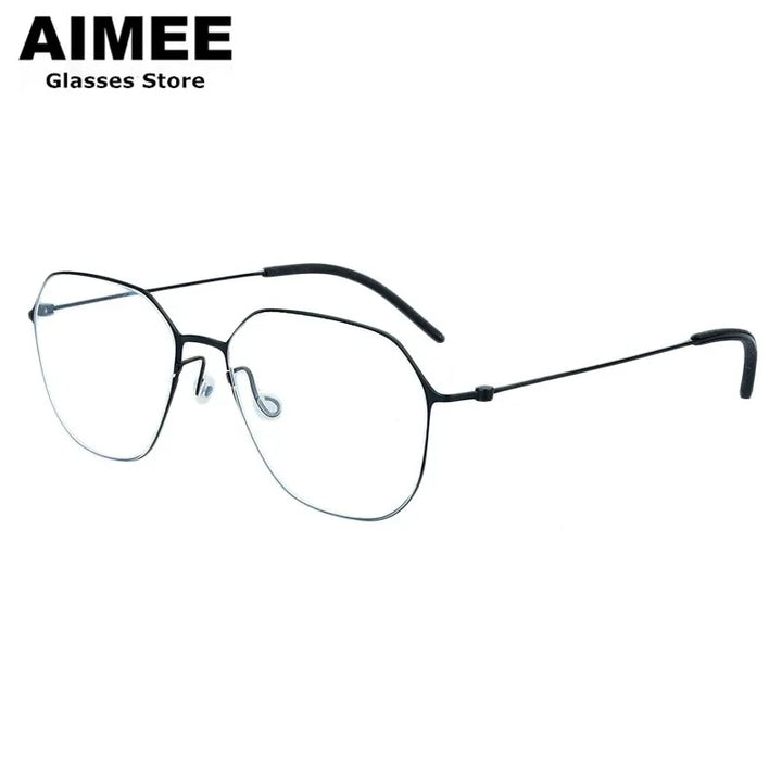 Aimee Women's Full Rim Polygon Screwless Titanium Eyeglasses 550511