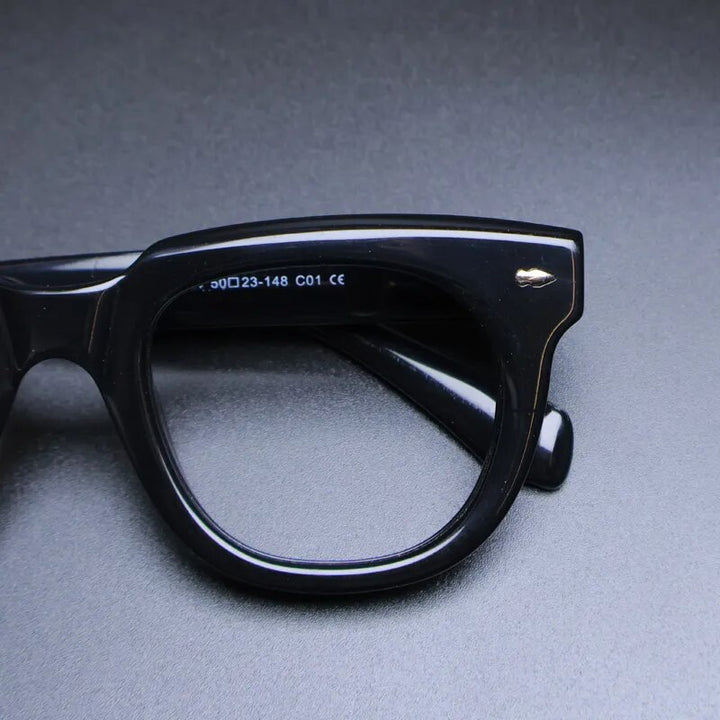 Gatenac Unisex Full Rim Square Acetate Eyeglasses Gxyj1134 Full Rim Gatenac