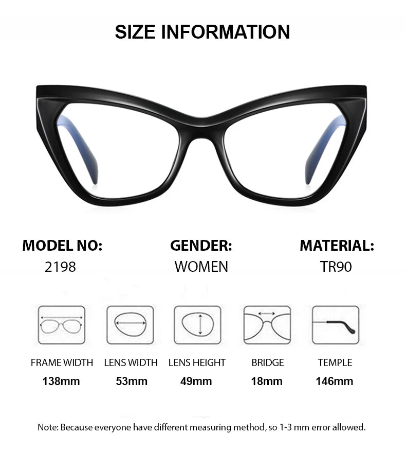 Chashma Ochki Women's Full Rim Cat Eye Tr 90 Titanium Eyeglasses 312198