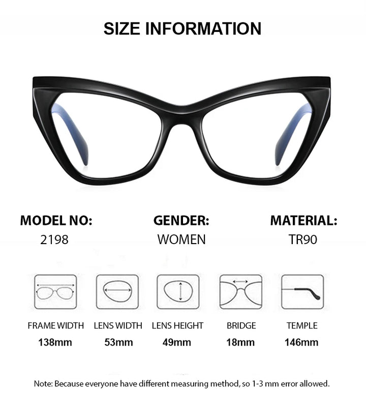 Chashma Ochki Women's Full Rim Cat Eye Tr 90 Titanium Eyeglasses 312198