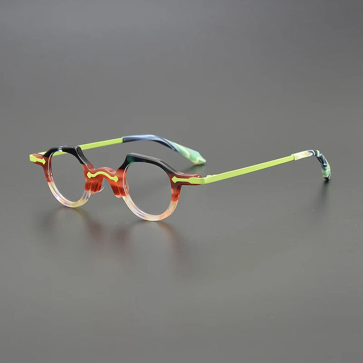 Nobler Unisex Full Rim Brow Line Round Acetate Eyeglasses 1941 Full Rim Nobler C4