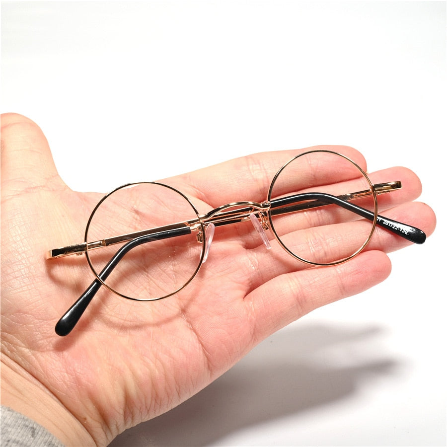 Cubojue Unisex Full Rim Small Round Alloy Presbyopic Reading Glasses 201p Reading Glasses Cubojue no function lens 0 Gold