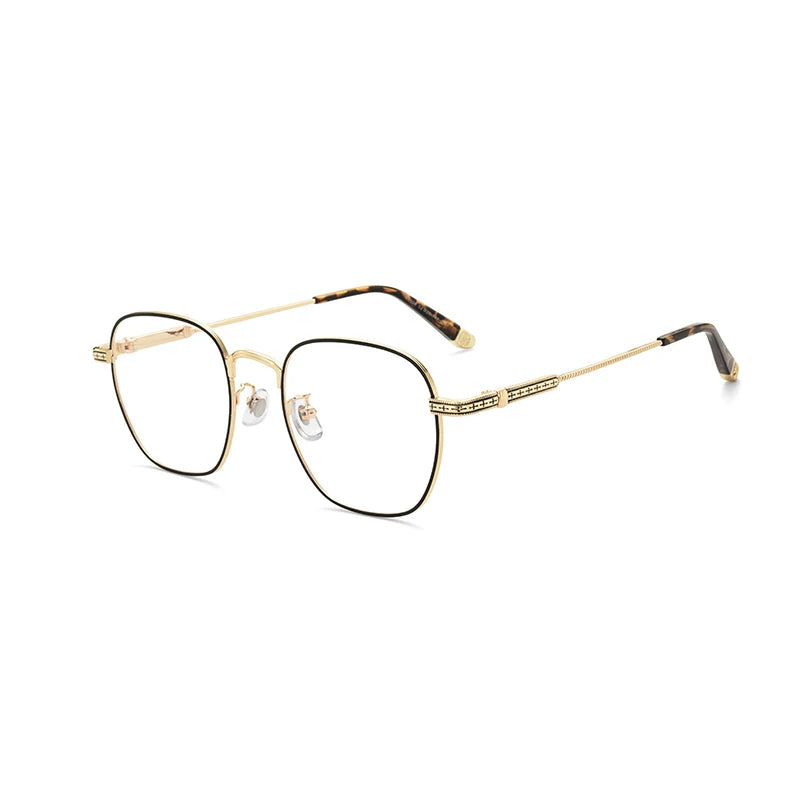 Xbora Unisex Full Rim Polygon Oval Alloy Eyeglasses 08008