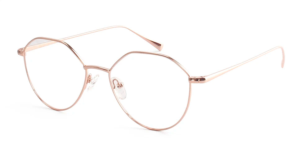 Esnbie Women's Full Rim Oval Round Alloy Eyeglasses 241272