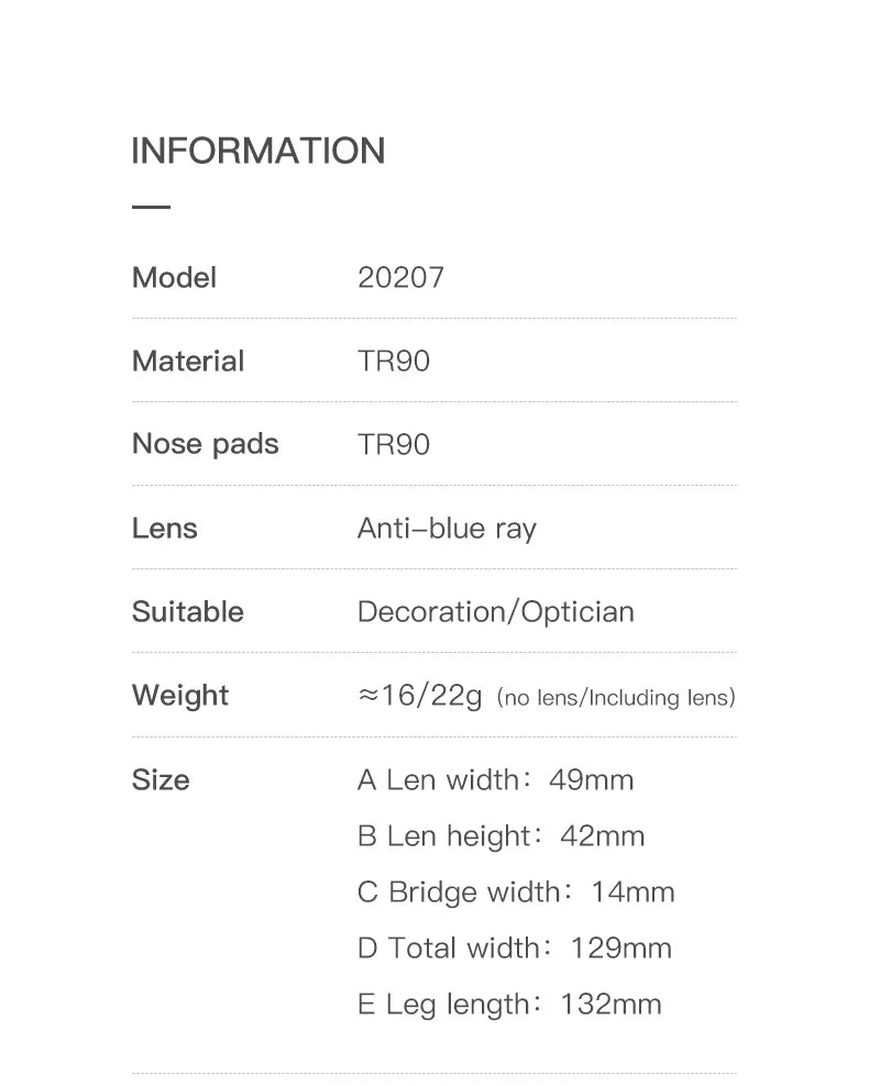 Oveliness Youth Unisex Full Rim Square Tr 90 Titanium Eyeglasses 20207 Full Rim Oveliness
