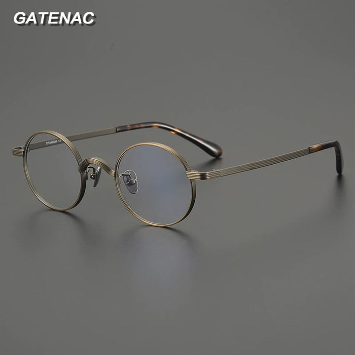 Gatenac Women's Full Rim Oval Square Titanium Eyeglasses Gxyj2116