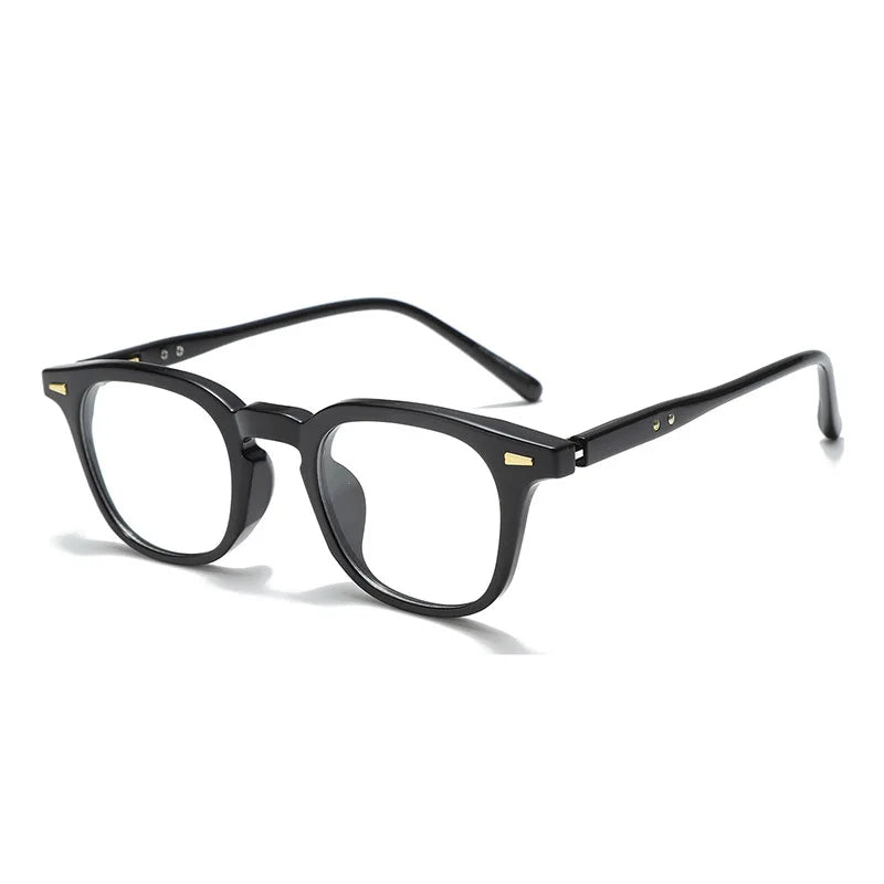 Kocolior Unisex Full Rim Square Acetate Eyeglasses L7156 Full Rim Kocolior Black