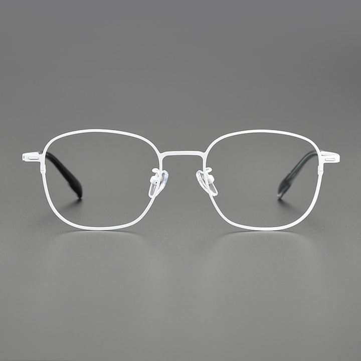 Gatenac Unisex Full Rim Square Titanium Eyeglasses Gxyj1118 Full Rim Gatenac