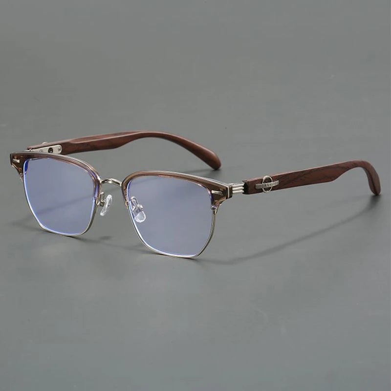 Xbora Unisex Full Rim Oval Square Ultem Alloy Eyeglasses 91015