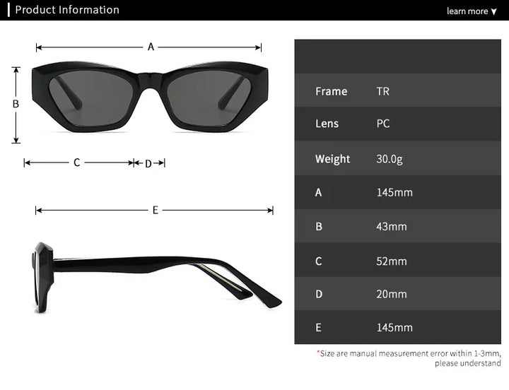 CCspace Unisex Full Rim Cat Eye Tr 90 Titanium Eyeglasses 56842 Full Rim CCspace