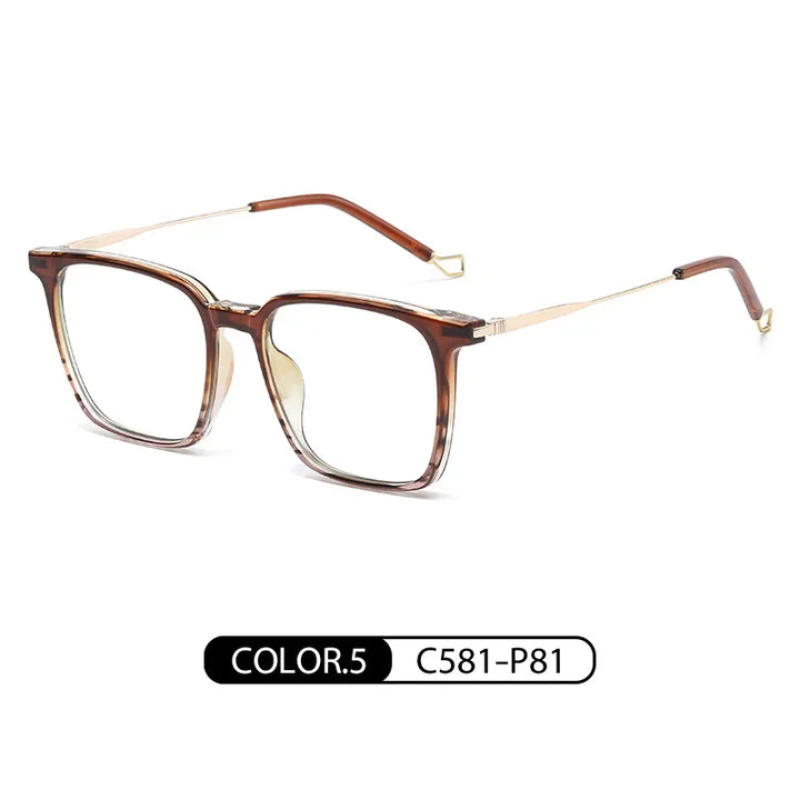 Hotochki Unisex Full Rim Square Tr 90 Alloy Eyeglasses Full Rim Hotochki C5