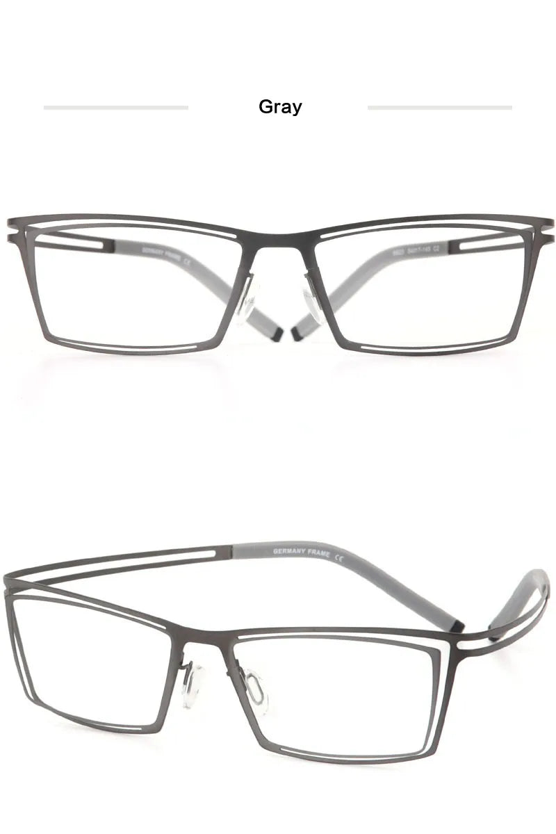 Aror Unisex Full Rim Square Double Rim Steel Eyeglasses 48820