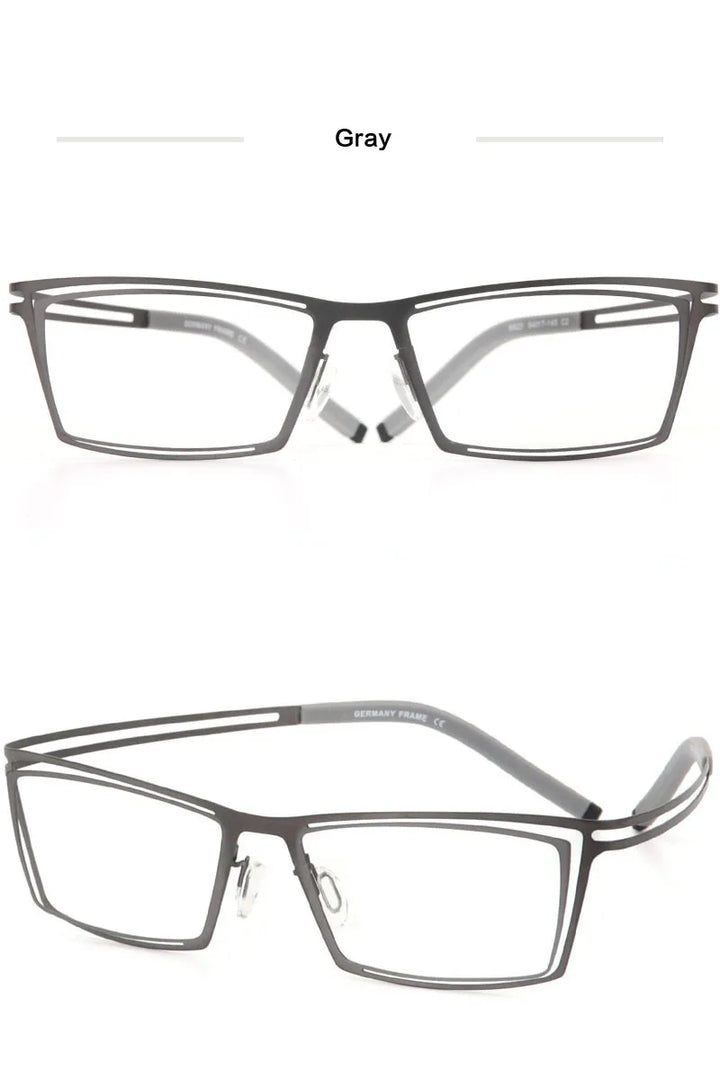 Aror Unisex Full Rim Square Double Rim Steel Eyeglasses 48820
