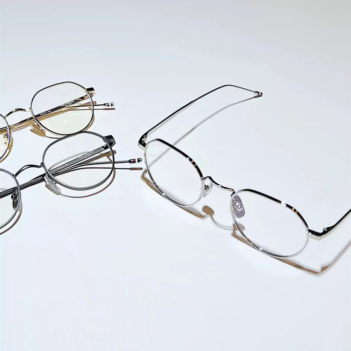 Black Mask Unisex Full Rim Flat Top Oval Alloy Eyeglasses 42914 Full Rim Black Mask