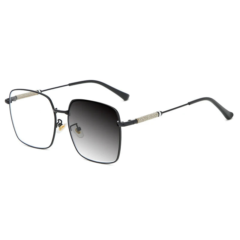 Kocolior Mens Full Rim Large Square Alloy Reading Glasses 8960 Reading Glasses Kocolior