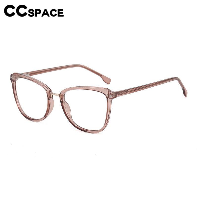 CCspace Unisex Full Rim Large Square Tr 90 Eyeglasses 56686 Full Rim CCspace